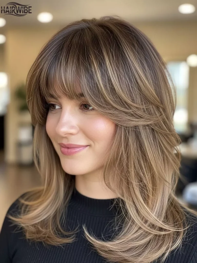 Butterfly Haircut with Bangs