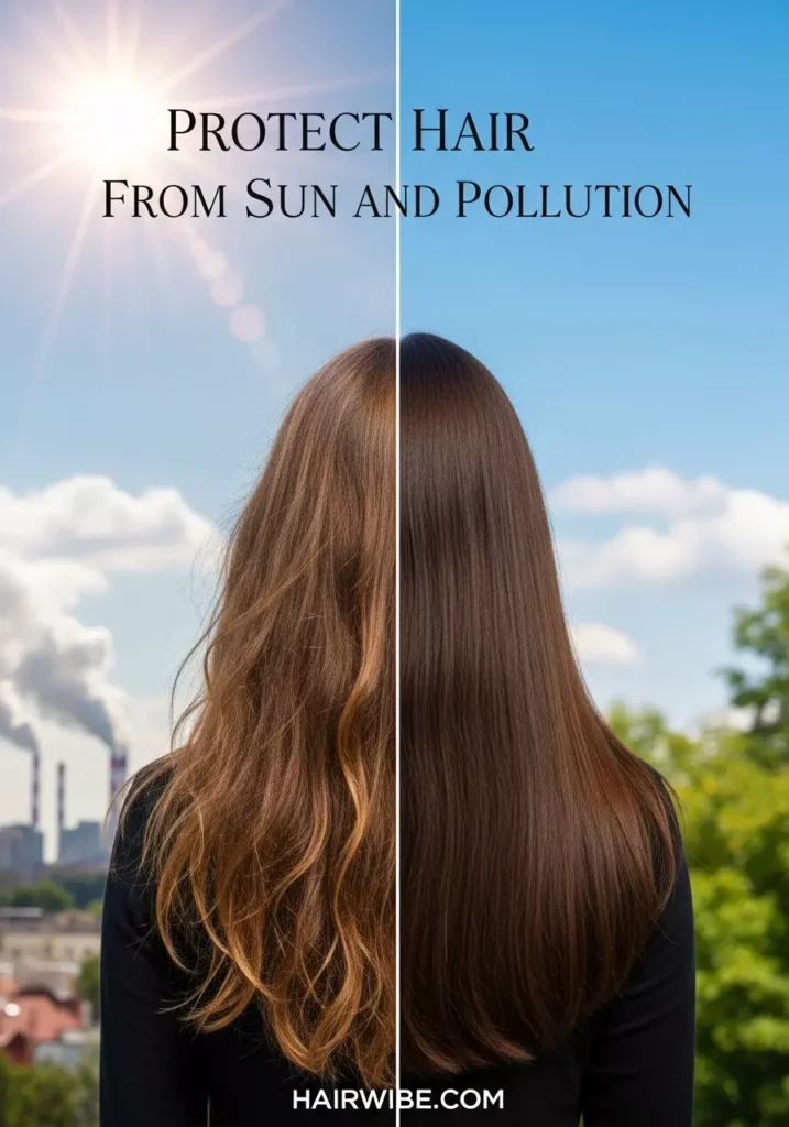 Protect Hair From Sun and Pollution