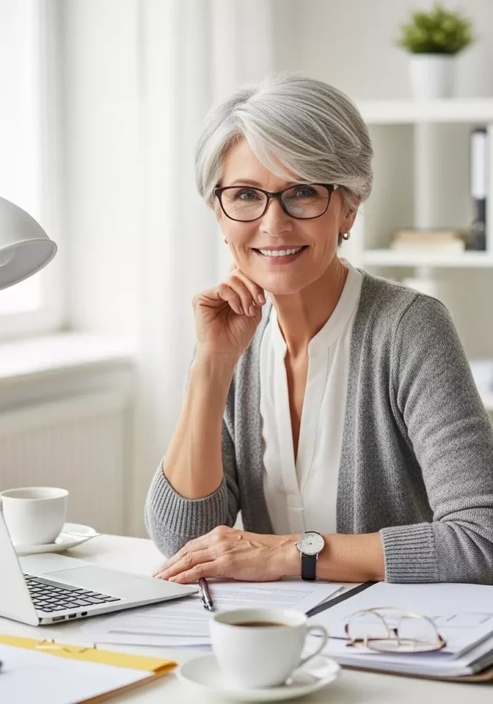Short Hair Over 60 for Busy Women