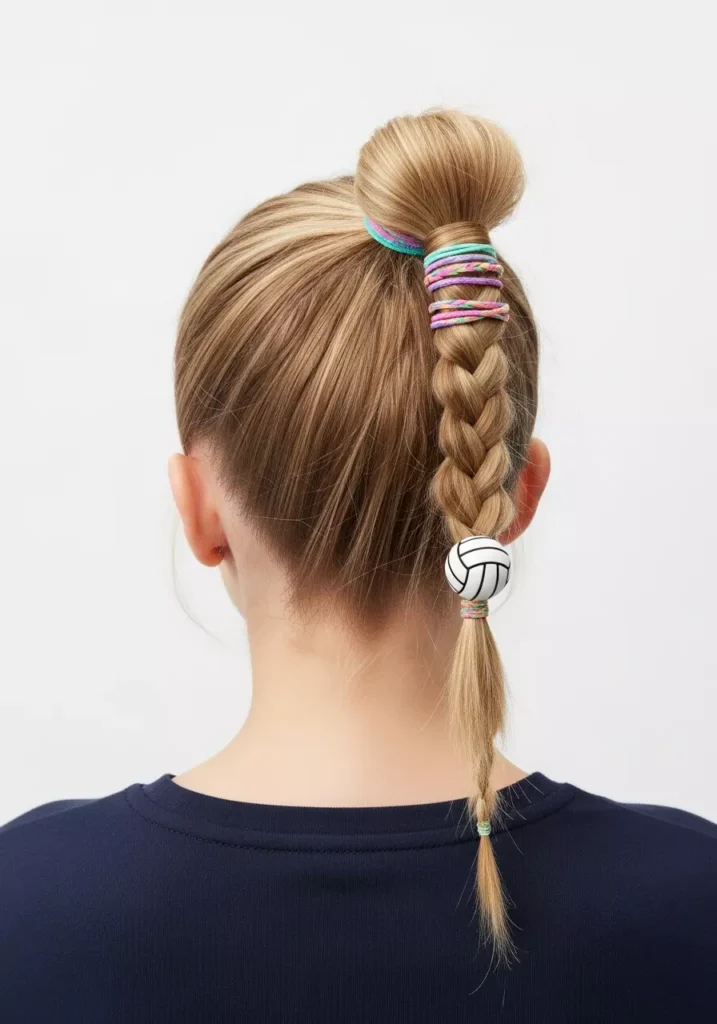 Cute and Playful Volleyball Hairstyles for Girls