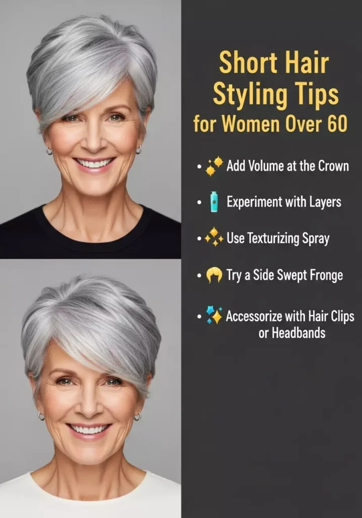 Short Hair Over 60 Styling Tips