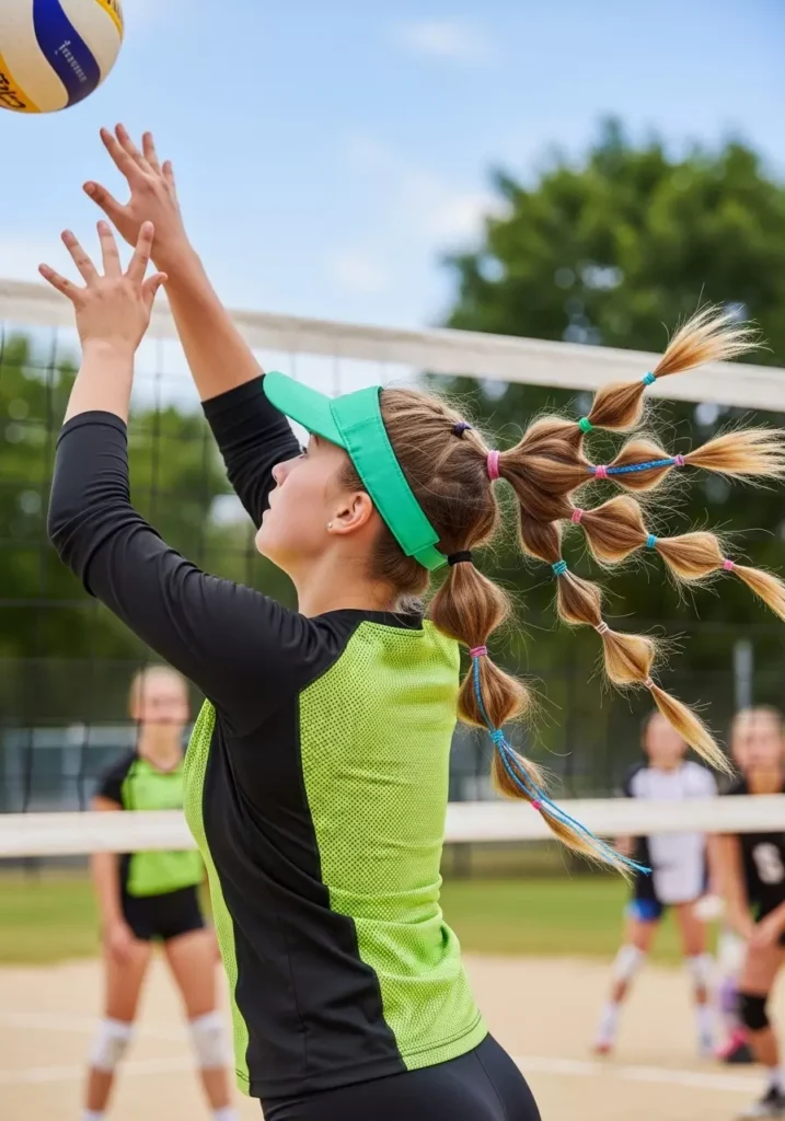 Modern Trend-Inspired Volleyball Hairstyles for Young Players
