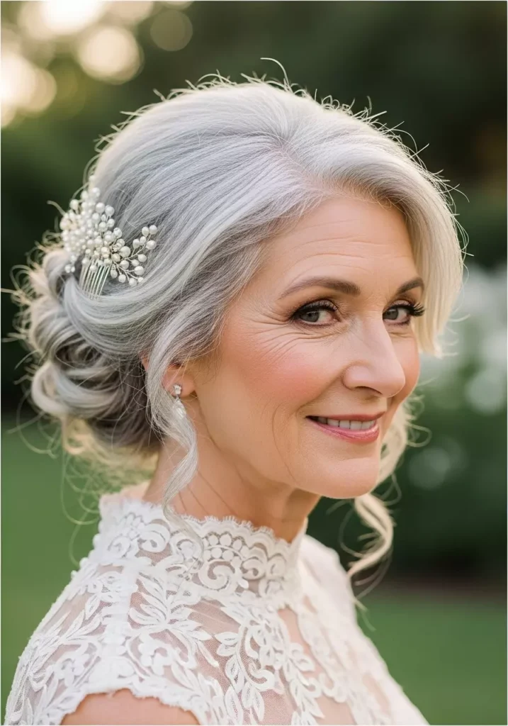 Wedding Hairstyles for Older Brides