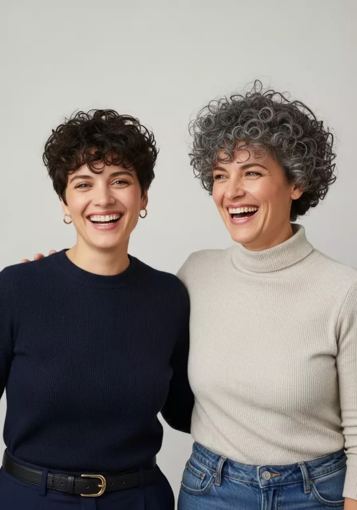 Short Hair Over 60 for Oval Faces