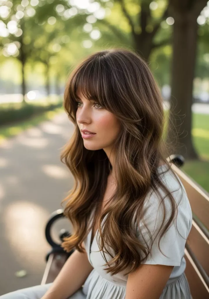 Wavy Hair Bangs Women
