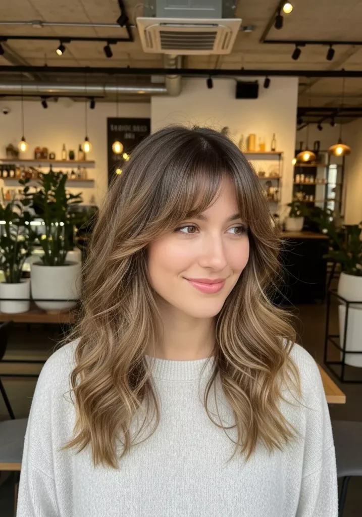 Popular Wavy Hair Bangs Trend
