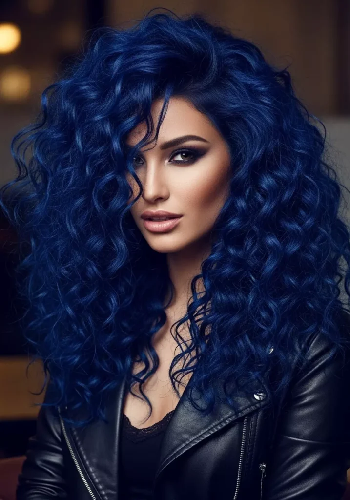 These Navy Curls