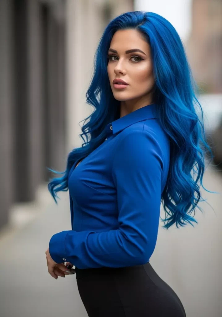 Buttoned-Up Blue