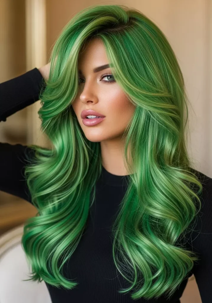 Green and Blonde Money Pieces