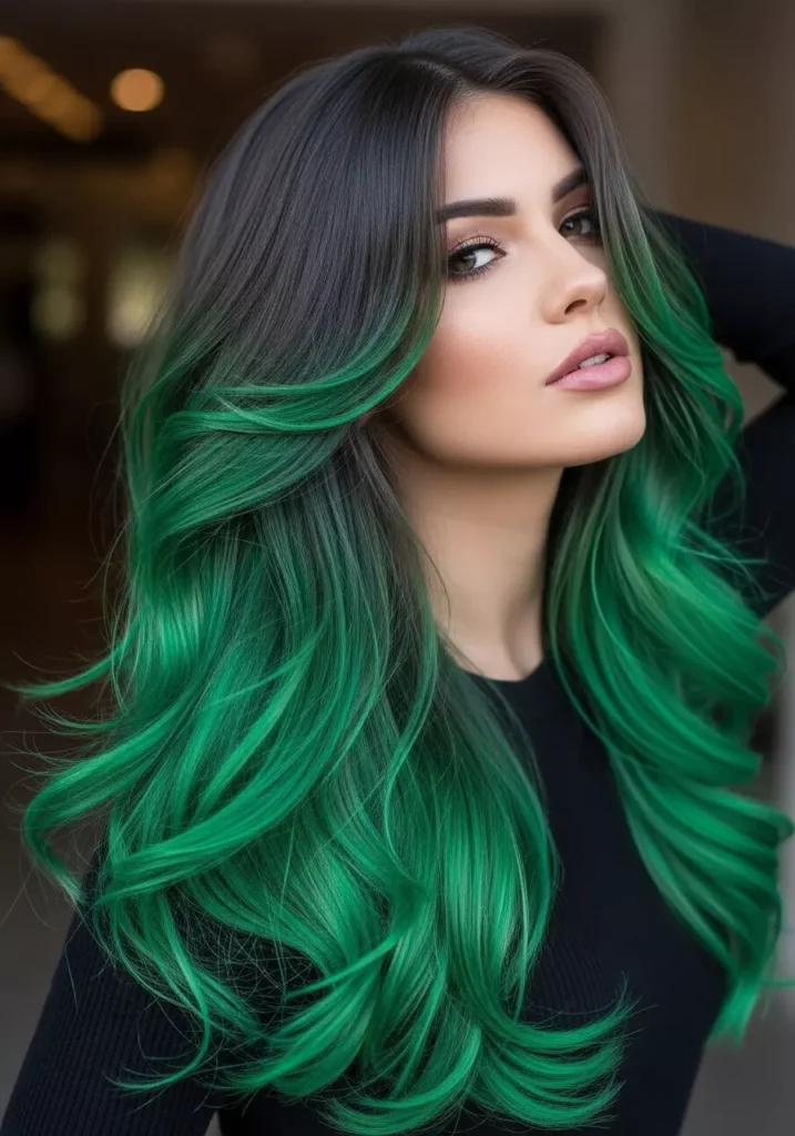 Gray and Green Blend