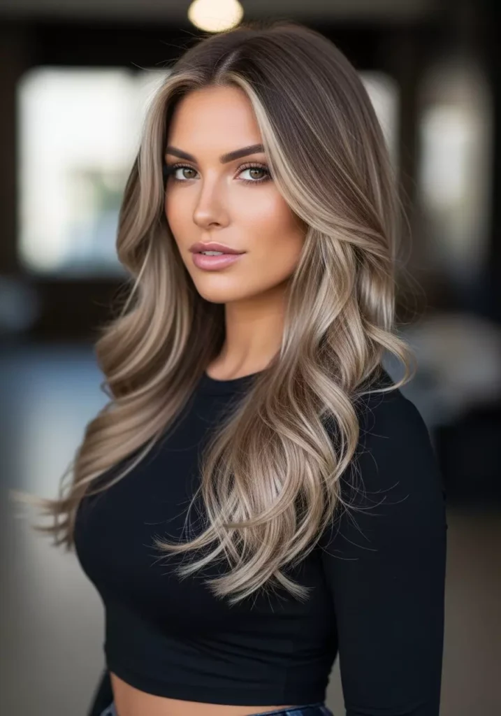 Light Ash Brown Hair with Ash Blonde Highlights