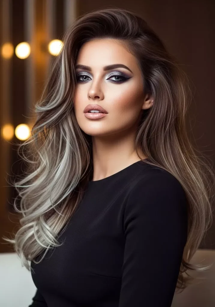 Chocolate with Ash Highlights