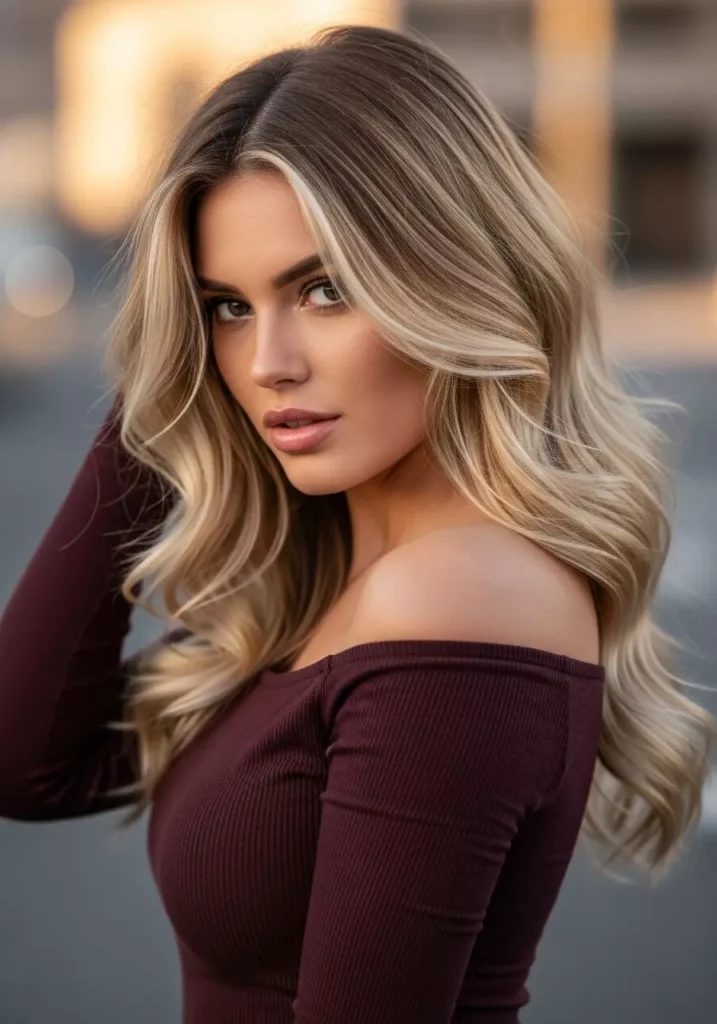 Pearly Bronde Balayage