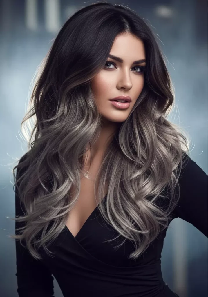 Smoky Brunette Balayage