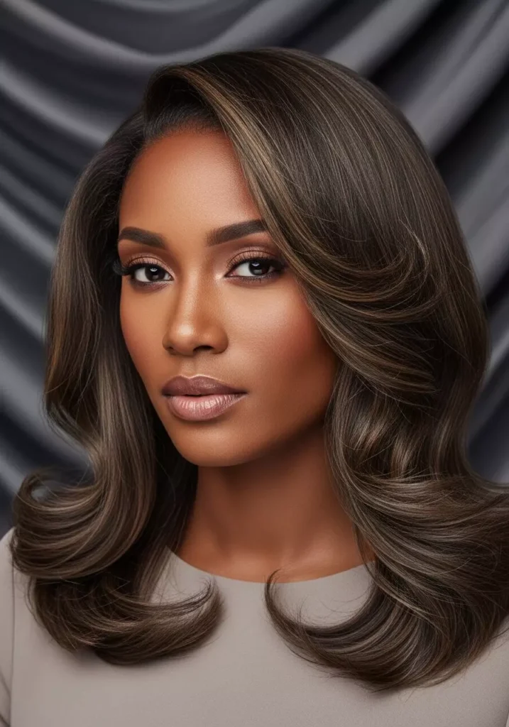 Ash Brown Hair for Dark Skin Tone