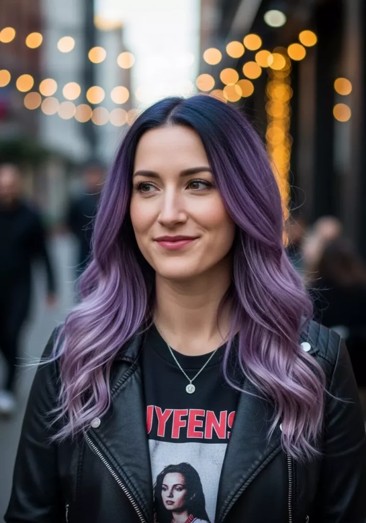 Smokey Purple Hair Trend