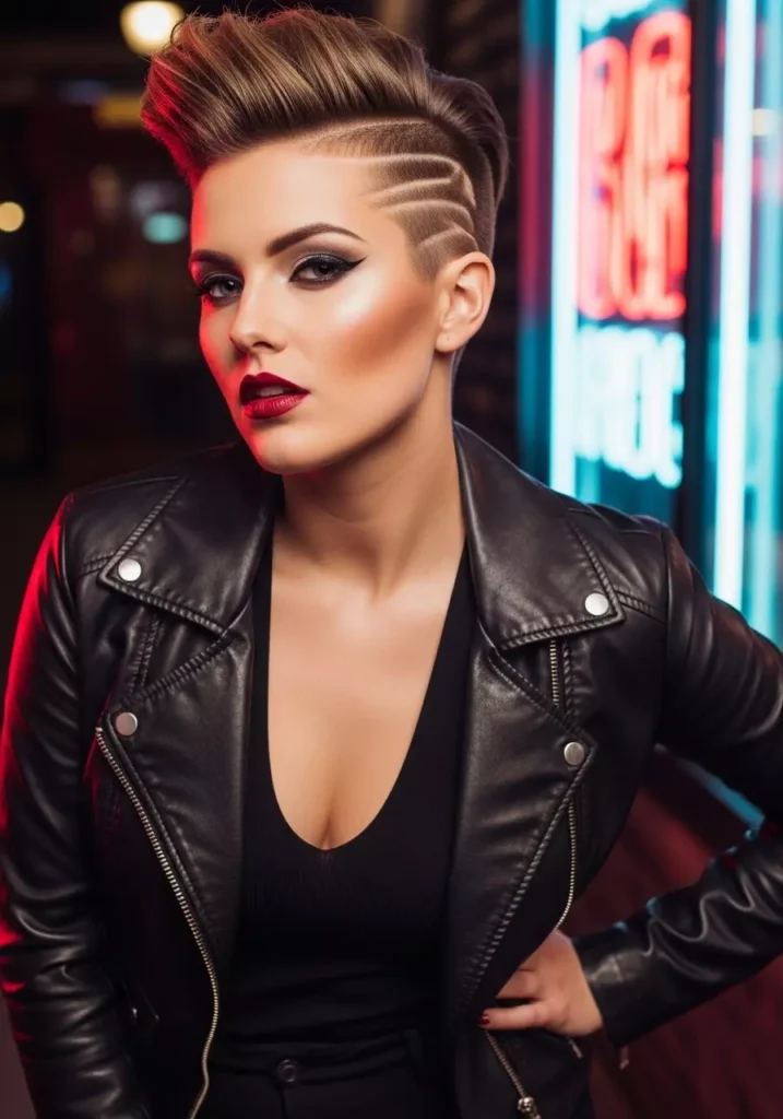 Undercut Pixie for Round Face Edgy and Cool Style