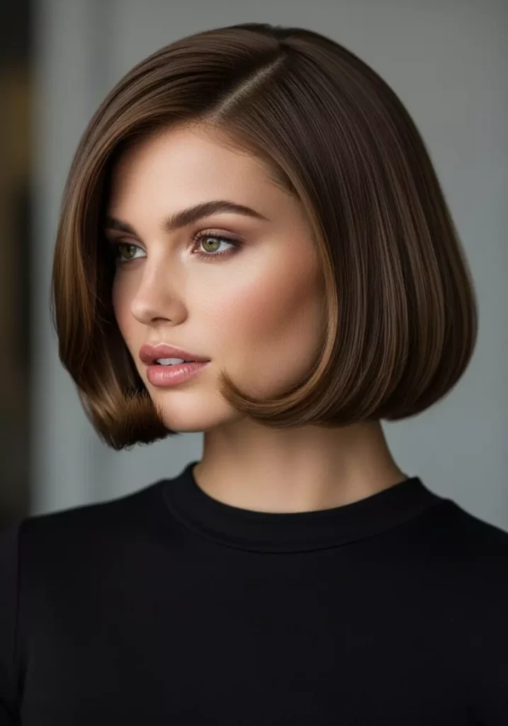 Chin Length Bob Perfect Face Framing Style