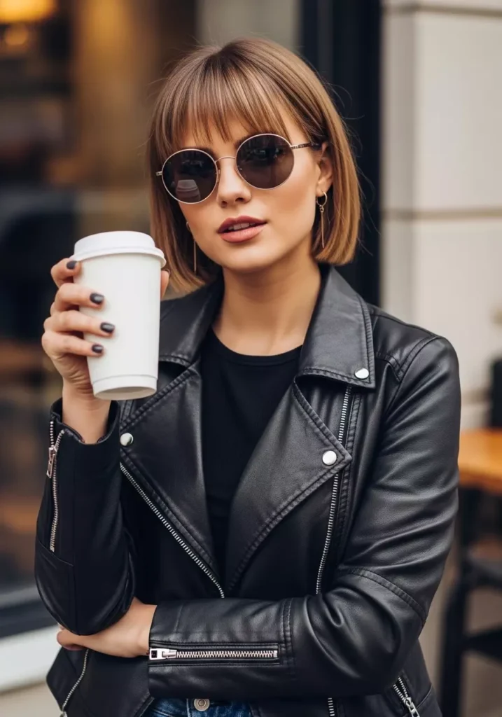 Short Hair with Bangs for Round Face Cute and Trendy