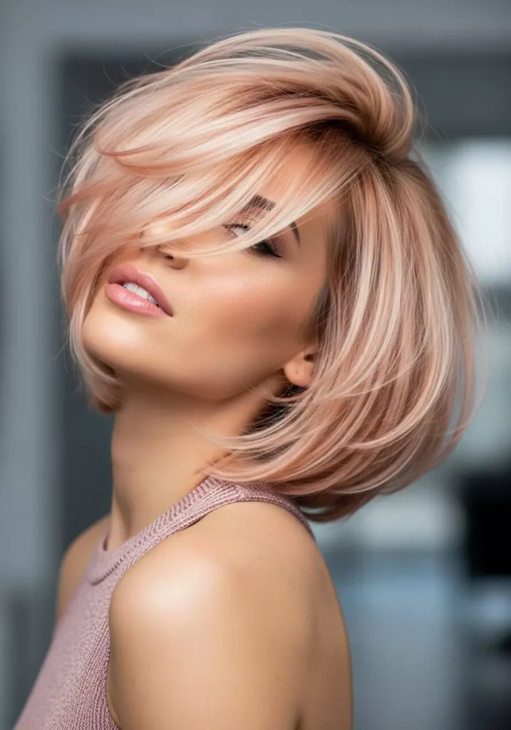 Short Hair with Highlights Bright and Stylish Touch