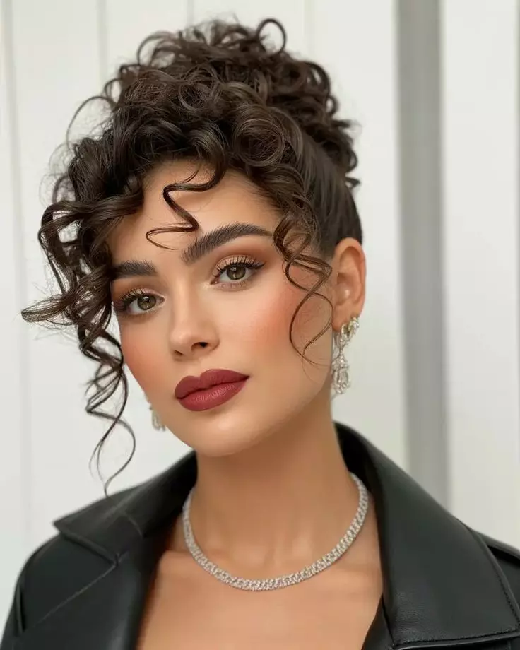 Messy Bun Updos for Curly Hair