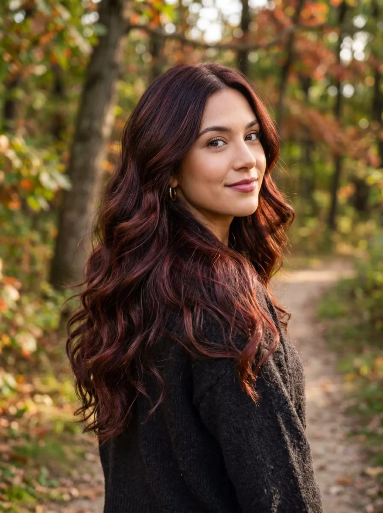 Chocolate Cherry Hair