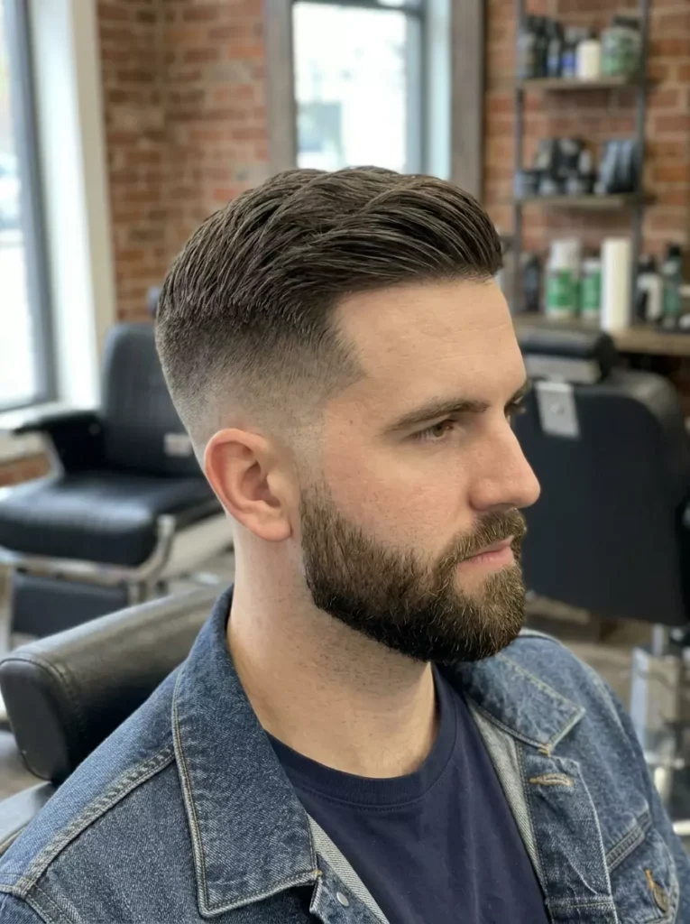 Comb Over Men’s Hair Cut