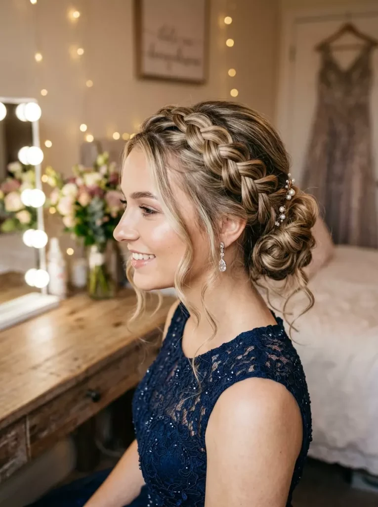 Dutch Braid Prom Hairstyles