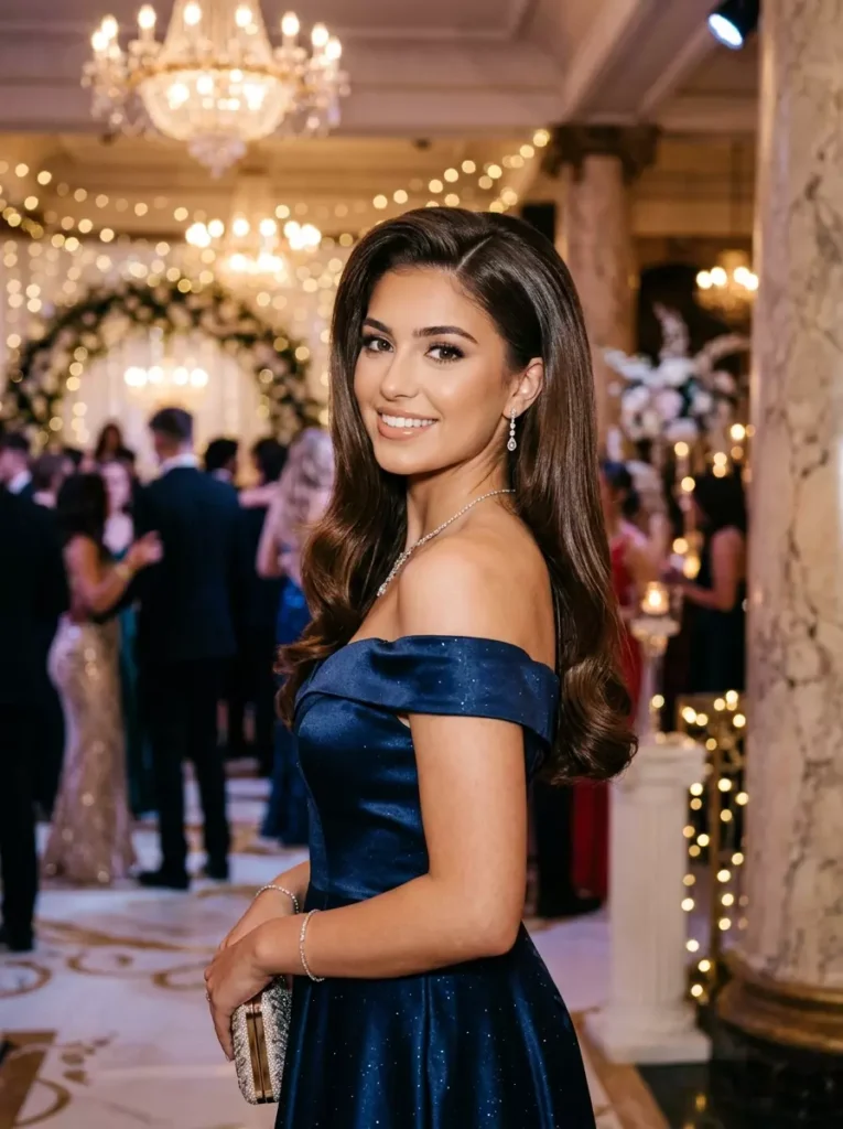 Elegant Sleek Blowout Prom Hairstyles