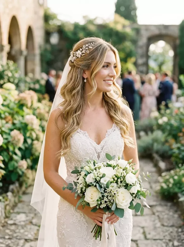 Elegant Layered Haircuts for Wedding Look