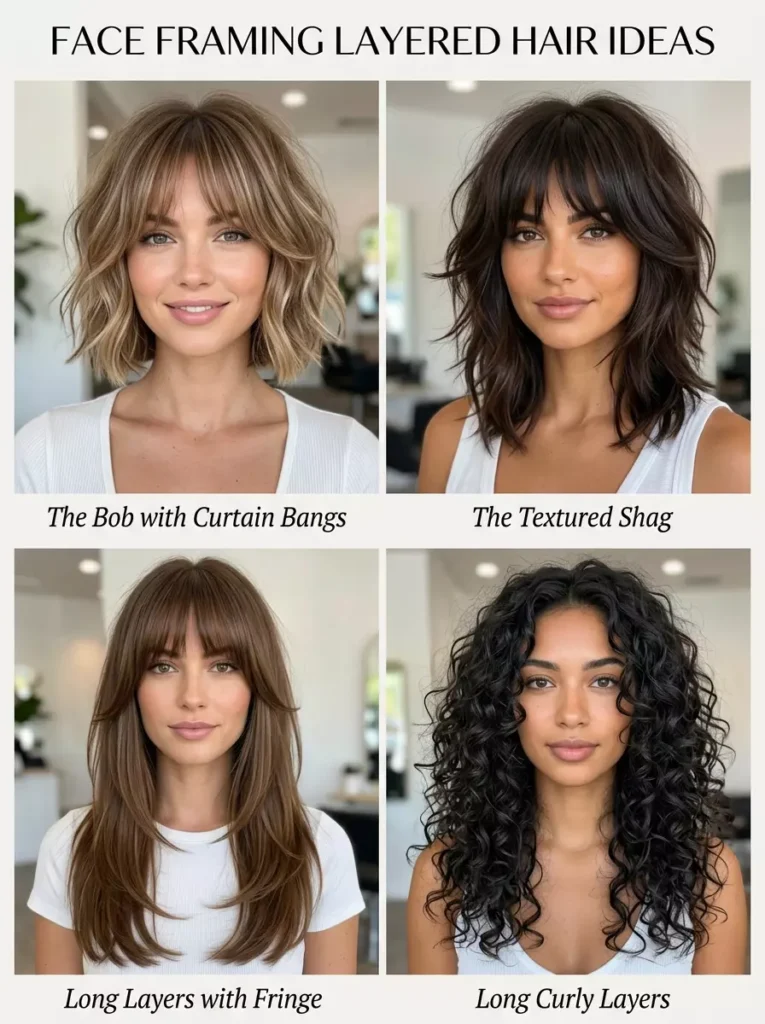Face Framing Layered Haircuts Ideas