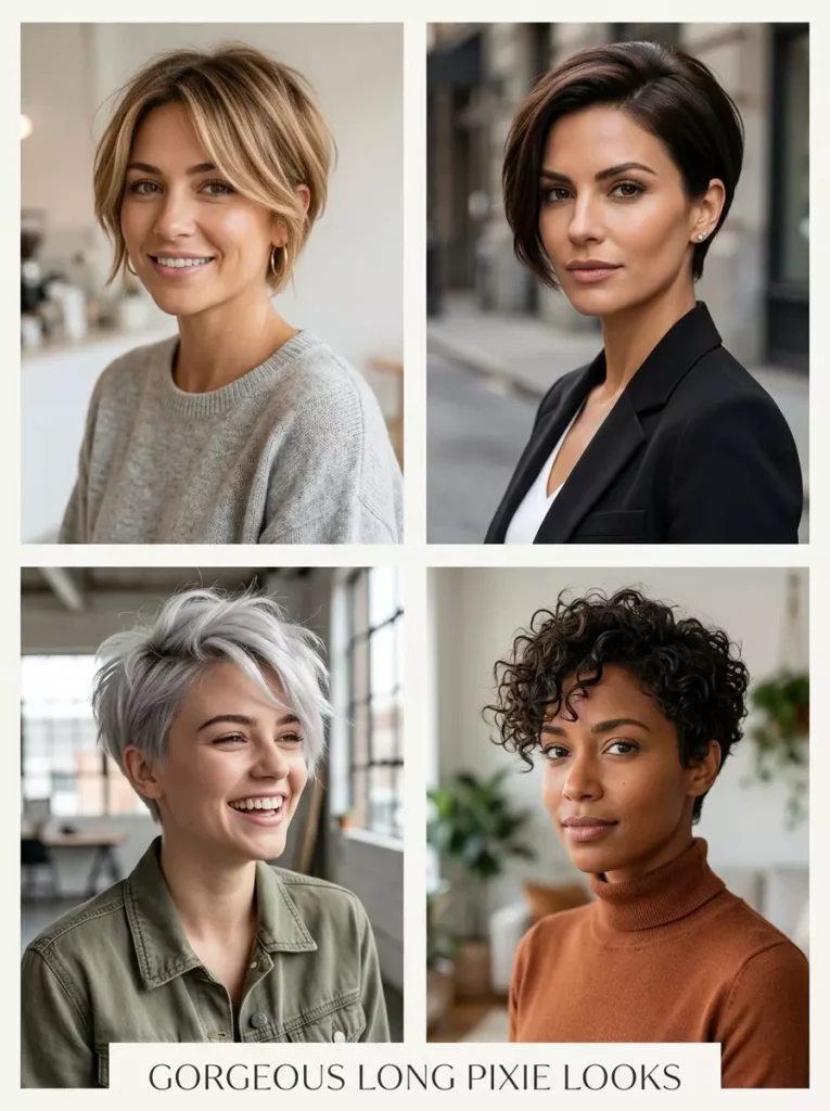 Gorgeous Long Pixie Looks