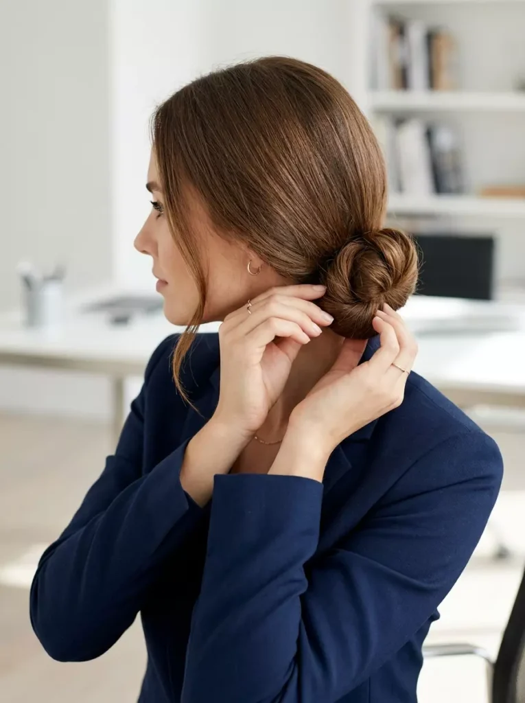 Quick Office Updos for Long Hair