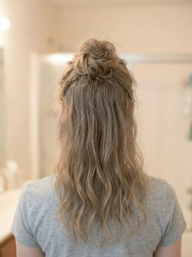 Quick Messy Bun Updos for Long Hair