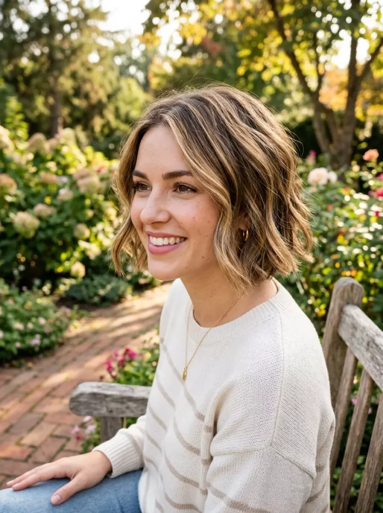 Short Hair with Highlights