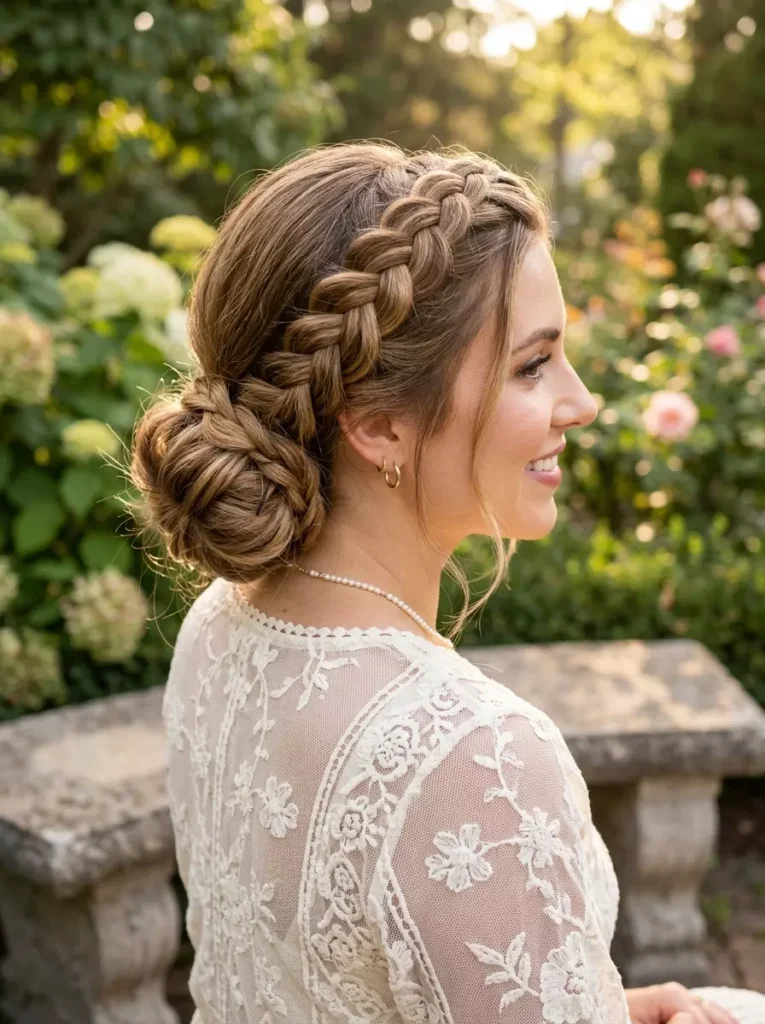 Side Braid Bun Hair Tutorial