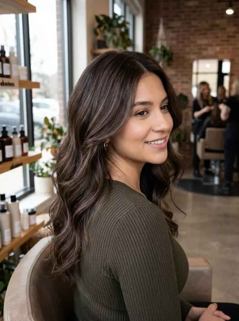 Smoked Chocolate Brown Hair