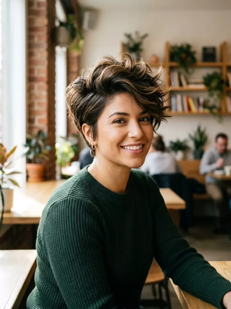 Voluminous Pixie Cut