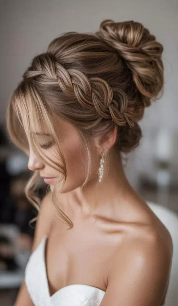 Messy Bun Updos for Medium Length Hair