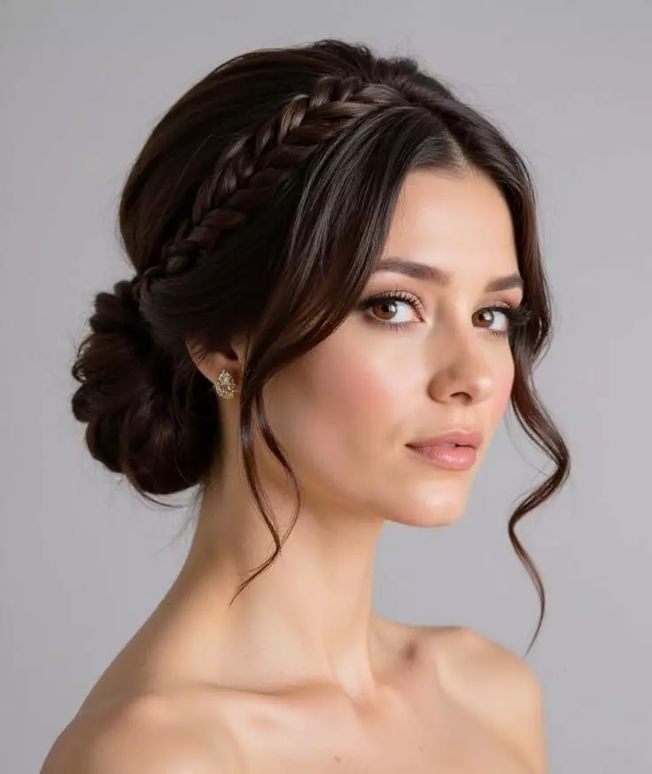 Messy Braided Bun Hairstyles