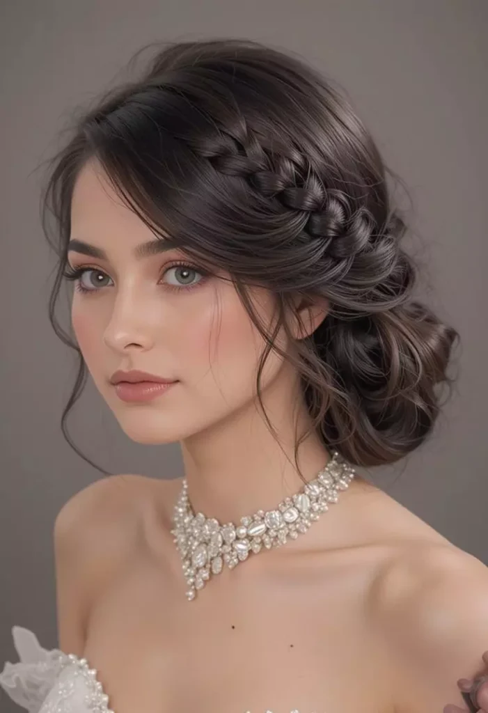 Simple Crown Braid Updos