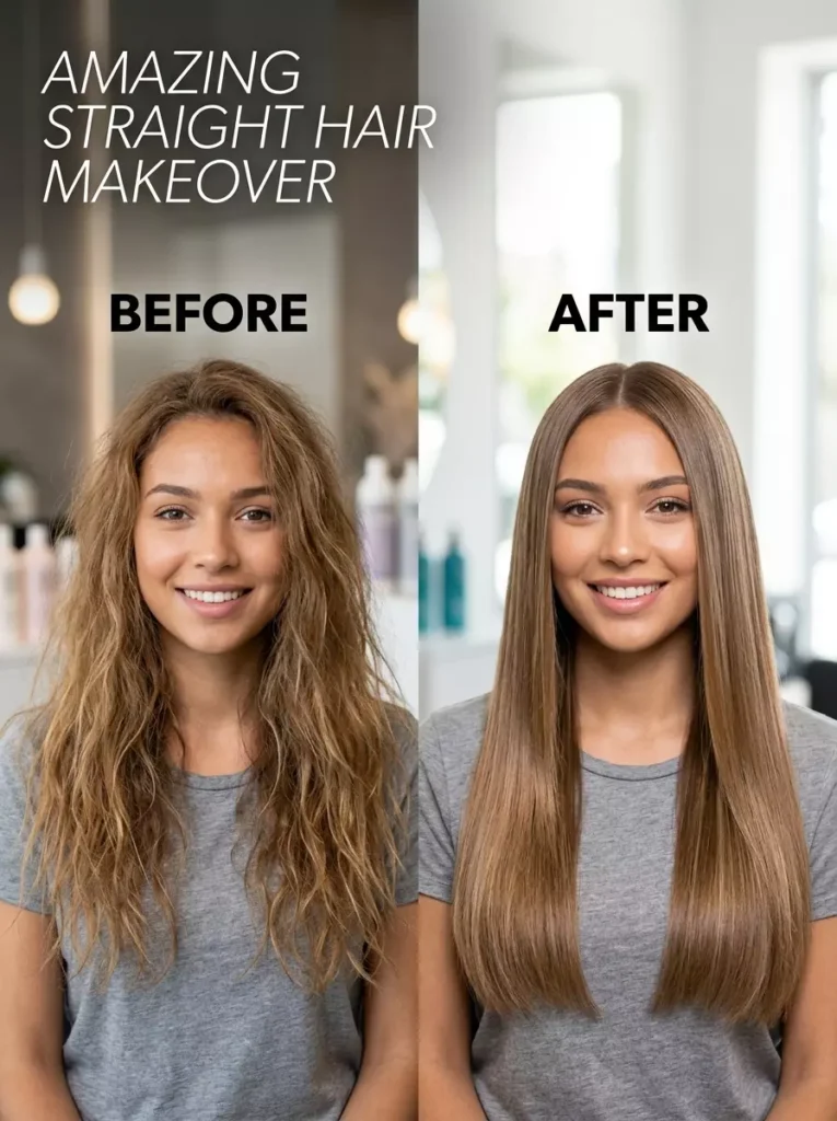 Amazing Straight Hair Makeover