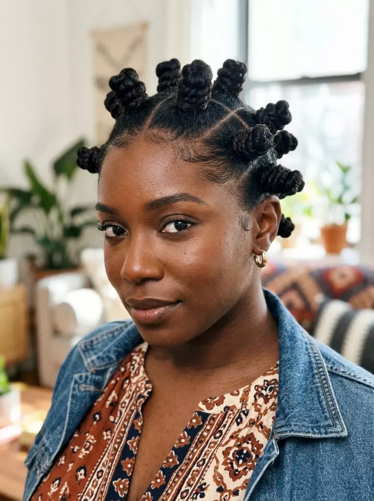 Bantu Knots Hairstyles for Black Women