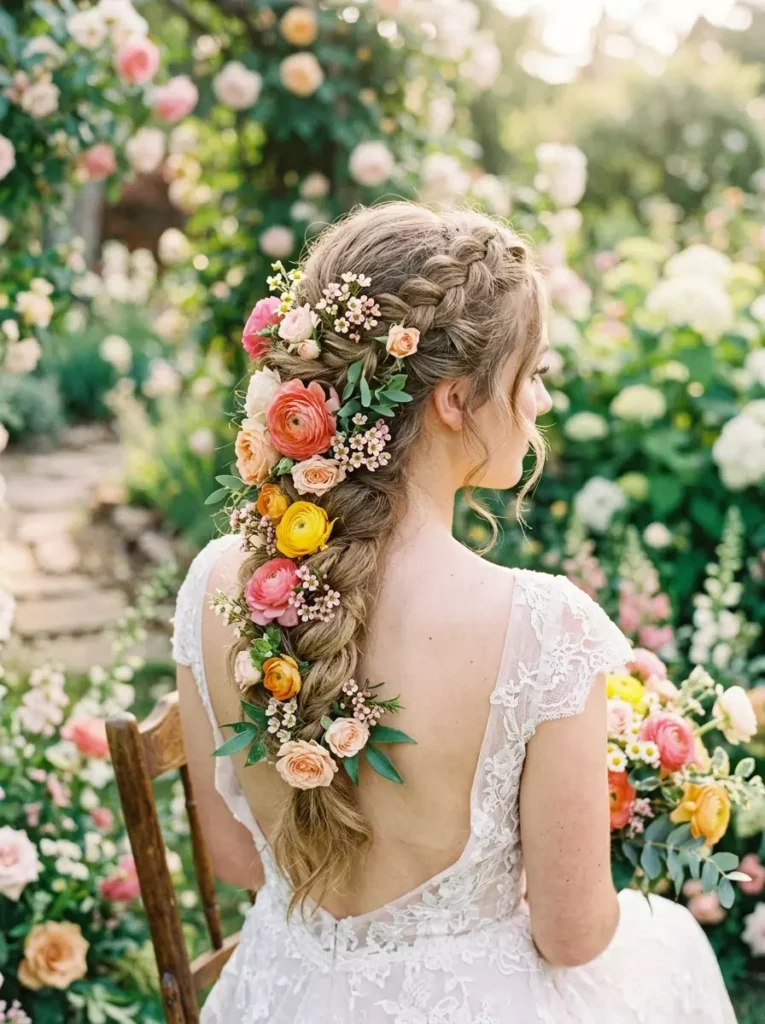 Fresh Flowers for Bridal Hair