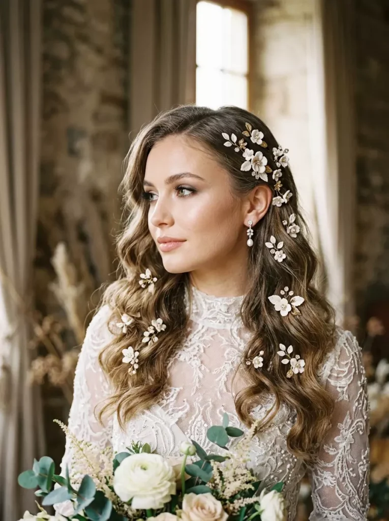 Bridal Flower Hair Pins