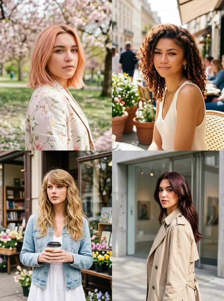 Celebrity Inspired Spring Hair Colors for 2025