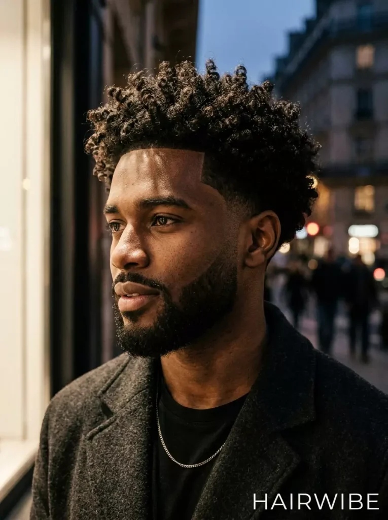 Curly Hair Low Taper Fade