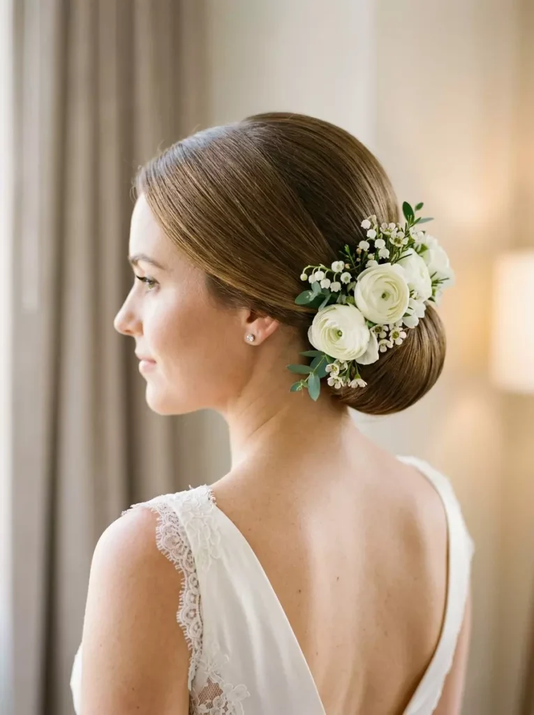 Bridal Hair Flower Styles