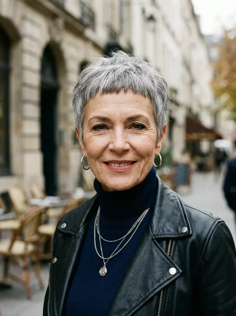 Cropped Pixie with Micro Bangs