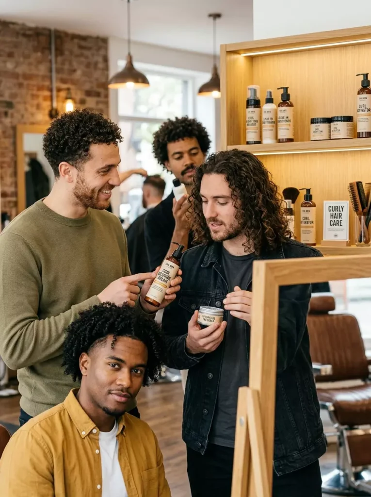 Curly Hair Products for Men Styling